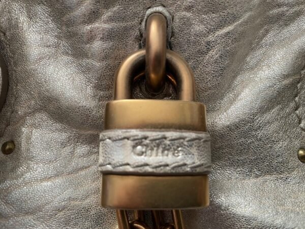 Chloe gold paddington bag with lock - Image 2